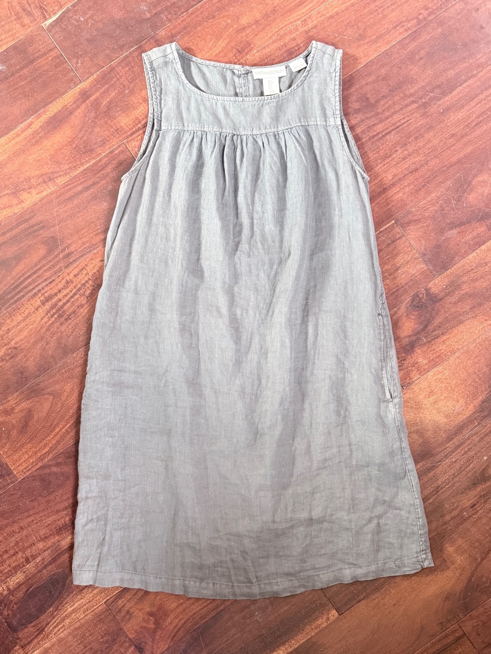 Cynthia Rowley Gray Linen Shift Dress